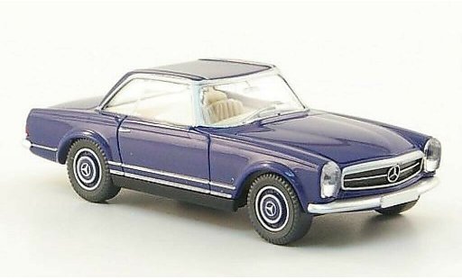 Mercedes 250 Base 1/87 Wiking SL Coupe (W113) bleu miniature