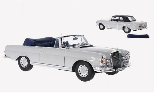 Mercedes 280 SE 1/18 Norev Cabriolet grise 1968 miniature
