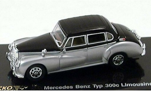 Mercedes 300 Base 1/87 Ricko Berline grise/noire 1955 miniature