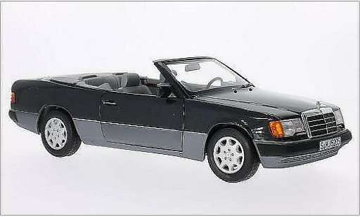 Mercedes 300 Coupe 1/18 Norev CE-24 (A124) Cabriole metallise noire miniature