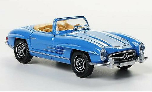 Mercedes 300 Roadster 1/87 Wiking bleu miniature