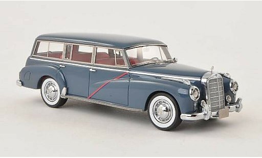 Mercedes 300 Utilitaire 1/43 Matrix Binz Break bleu-grise 1956 miniature