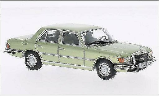 Mercedes 450 Base 1/43 WhiteBox (W116) metallise verte 1975 miniature