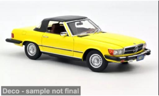 Mercedes 450 1/18 Norev SL jaune/noire 1979 1:18 miniature