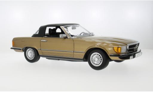 Mercedes 450 1/12 KK Scale SL (R 107) gold/noire 1985 1:12 miniature
