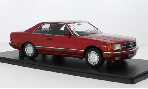 Miniature Mercedes 500 1/18 KK Scale SEC (C126) rouge 1:18 Mercedes 500 1/18 KK Scale SEC (C126) rouge 1:18 miniature