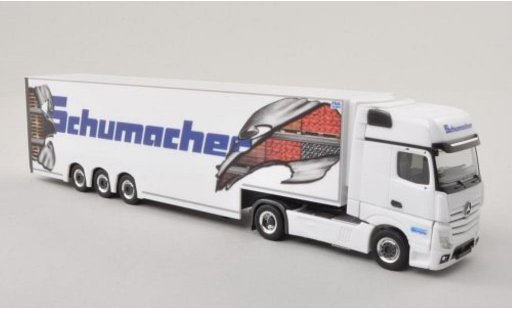 Mercedes Actros Gigaspace 1/87 Herpa 11 Schumacher -Doppelstock-SZ miniature