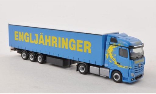 Mercedes Actros Streamspace 1/87 Herpa 11 2.5 Engljahringer (A) Gardinenplanen-SZ miniature