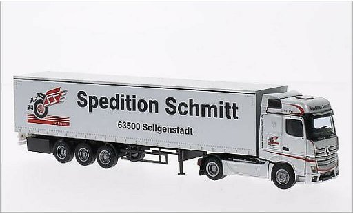 Mercedes Actros Bigspace 1/87 AWM 2 Big./Aerop. G-KSZ Schmitt miniature