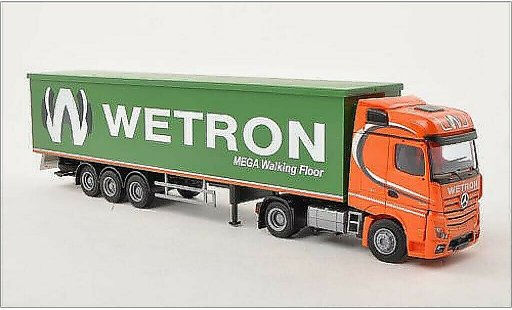 Mercedes Actros Bigspace 1/87 AWM 2 /Aerop. Wetron Schubb.-SZ miniature
