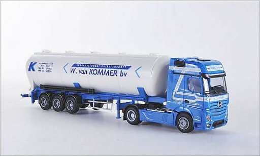 Mercedes Actros Gigaspace 1/87 AWM 2 Giga. W. van Kommer bv (NL) Aerop.-Kippsilo-SZ miniature