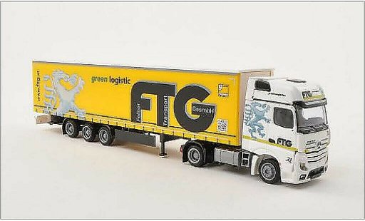 Mercedes Actros Gigaspace 1/87 AWM 2 Gigaliner FTG Gardinenplanen-SZ miniature