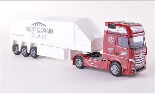 Mercedes Actros Gigaspace 1/87 AWM 2 Van Loo (NL) / Saint-Gobain Innenlader-SZ miniature