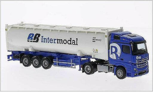 Mercedes Actros Streamspace 1/87 AWM 2 Stream./Aerop. Rooms/Intermodal Silo-Co.-SZ miniature