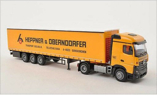 Mercedes Actros Streamspace 1/87 AWM 2 Heppner & Oberndorfer (A) Gardinenplanen-SZ miniature