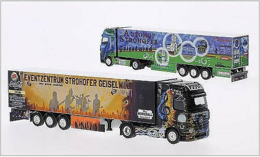 Mercedes Actros Base 1/87 Herpa Autohof Strohofer / Wolf Transporte miniature