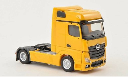 Mercedes Actros Bigspace 1/87 Herpa jaune Solo-Zugmaschine miniature
