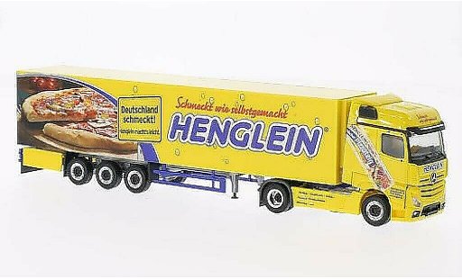 Mercedes Actros Bigspace 1/87 Herpa Henglein Pizzateig Kuhlmalle-SZ miniature