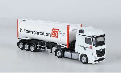 Mercedes Actros Bigspace 1/87 Herpa i4 Transportation Drucksilocontainer-SZ miniature