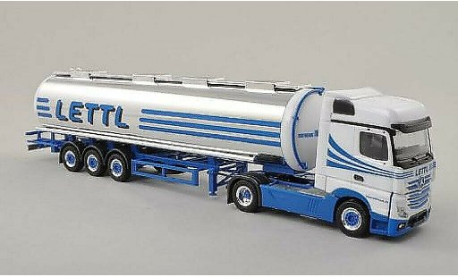 Mercedes Actros Bigspace 1/87 Herpa Lettl Lebensmittelchromtank-SZ miniature
