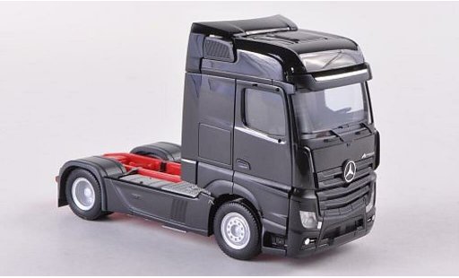 Mercedes Actros Bigspace 1/87 Herpa noire Solo-ZM 2011 miniature