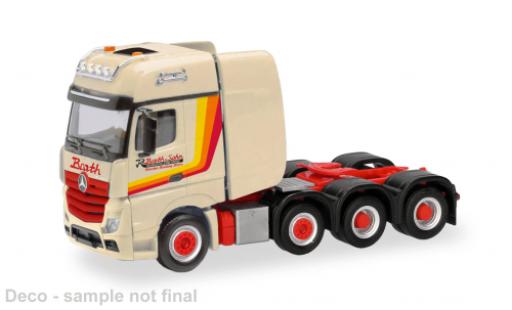 Miniature Mercedes Actros Gigaspace Barth 1/87 Herpa