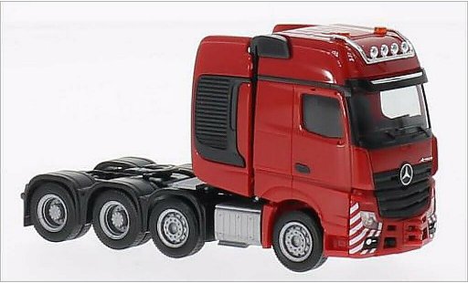 Mercedes Actros Gigaspace 1/87 Herpa SLT Schwerlastzugmaschine rouge miniature