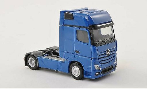 Mercedes Actros Gigaspace 1/87 Herpa Zugmaschine bleu miniature