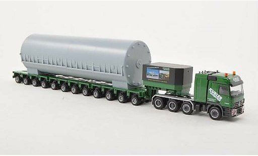 Mercedes Actros Base 1/87 Herpa L 02 Kubler Tieflade-SZ avec Ladegut miniature
