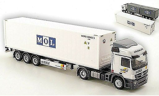 Mercedes Actros Base 1/87 Herpa L 08 Schmid Regensburg / MOL Container-SZ miniature