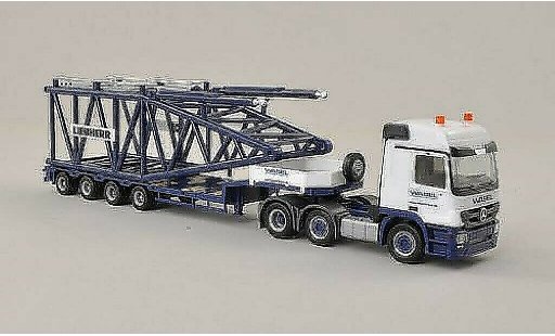 Mercedes Actros Base 1/87 Herpa L 08 Wasel Krane Semitieflade-SZ avec Anlenkpi&Atilde;&uml;ce fur Liebherr LR 1600/2 miniature