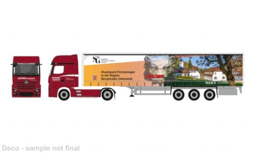Mercedes Actros 1/87 Herpa L G&auml;rtner Transporte/Staatspark F&uuml;rstenlager 1:87 miniature