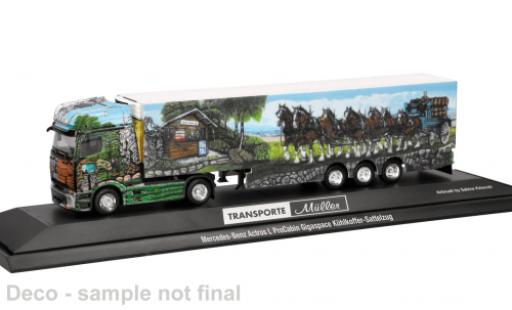 Mercedes Actros 1/87 Herpa L ProCabin M&Atilde;&frac14;ller Transporte Essen 1:87 miniature