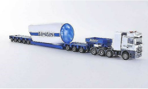 Mercedes Actros Base 1/87 Herpa LH 08 Balmer Tieflade-SZ avec Turbinengehause miniature