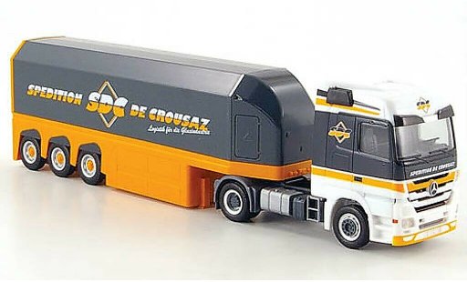 Mercedes Classe GLA Base 1/87 Herpa Actros LH 08 Glastransp.-SZ Interliner/De Crousaz miniature
