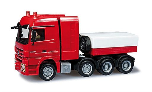 Mercedes Actros Base 1/87 Herpa LH 08 Schwerlastzugmaschine rouge DioramaReady miniature