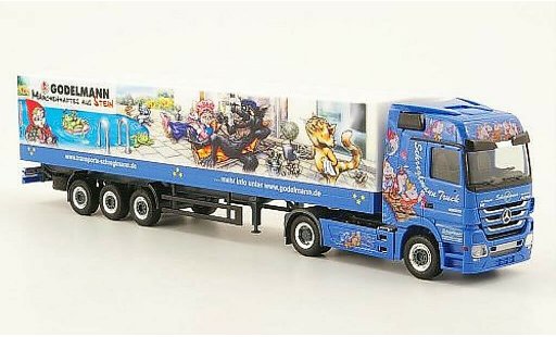 Mercedes Actros Base 1/87 Herpa LH Schreglmann / Godelmann Marchentruck 1 Planen-SZ miniature