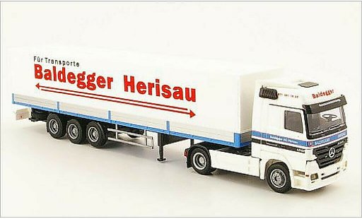 Mercedes Actros Base 1/87 AWM MP2 LH/Aerop. Baldegger plateaun-SZ miniature