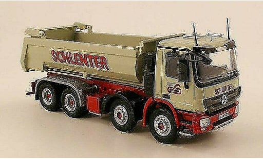 Mercedes Actros Base 1/50 NZG MP3 8x4 Schlenter Muldenkipper miniature