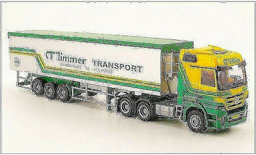 Mercedes Actros Base 1/87 AWM MP3 L Aerop. CT Timmer 3-Achser Kipp-SZ miniature
