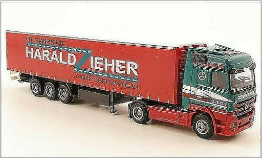Mercedes Actros Base 1/87 AWM MP3 LH/Aerop. Harald Zieher G-KSZ miniature