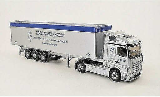 Mercedes Actros Streamspace 1/43 Eligor MP4 Transports Gaudin Getreidekipper-SZ miniature