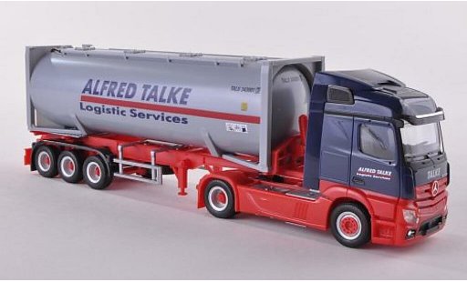 Mercedes Actros Streamspace 1/87 Herpa 2.3 A.Talke Drucksilocontainer-SZ 30ft. 2011 miniature