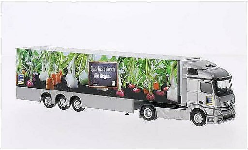 Mercedes Actros Streamspace 1/87 Herpa 2.3 EDEKA Querbeet 2011 miniature