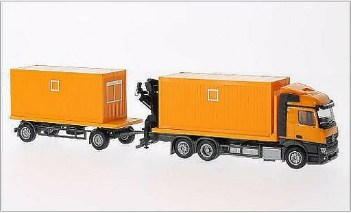 Mercedes Actros Streamspace 1/87 Herpa 2.3 orange miniature