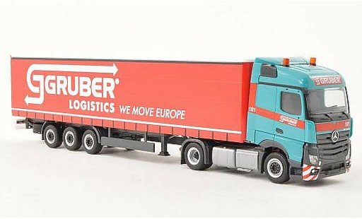 Mercedes Actros Streamspace 1/87 Herpa 2.5 Lowliner-SZ Gruber (I) miniature