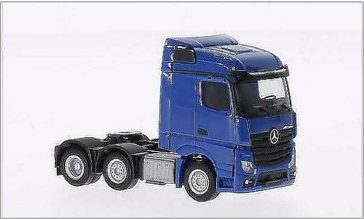 Mercedes Actros Streamspace 1/87 Herpa 6x2 bleu miniature