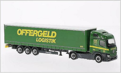 Mercedes Actros Streamspace 1/87 Herpa Offergeld Gardinenplanen-SZ miniature