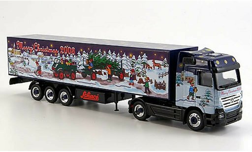 Mercedes Actros Base 1/87 Schuco V8 mallesattelzug Weihnachten 2008 miniature
