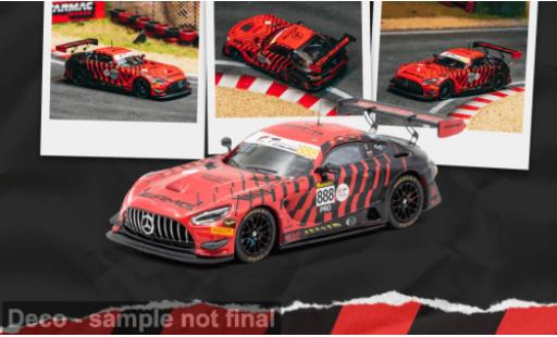 Miniature Mercedes AMG GT GTR3 rouge/noire 12h Bathurst 2026 #888 M.Engel 1/64 Tarmac Works